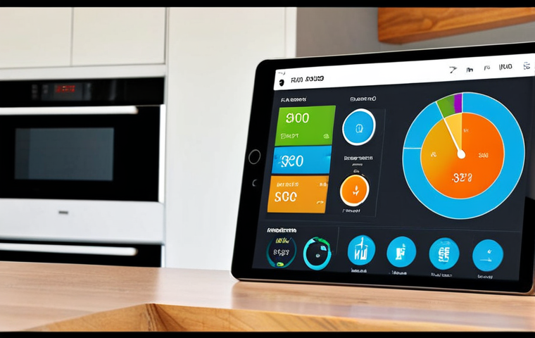 **

"Smart home interior, showing real-time energy usage dashboard on a tablet. Modern design, energy-efficient appliances, emphasis on cost savings."

**