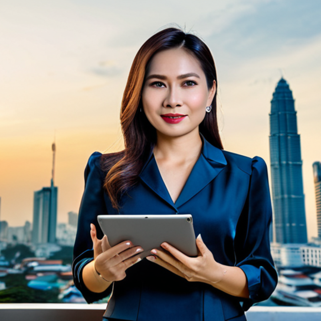 리튬이온 배터리 기술 - **

"A successful Thai businesswoman in her late 30s, wearing a tailored silk blouse and traditional...