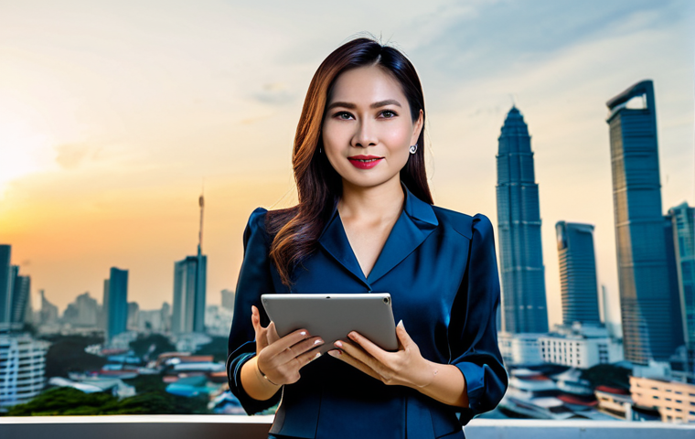 리튬이온 배터리 기술 - **

"A successful Thai businesswoman in her late 30s, wearing a tailored silk blouse and traditional...